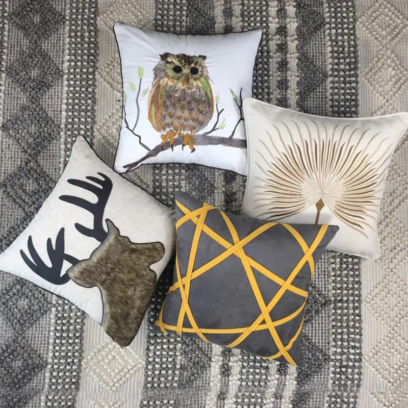 Croker Horse Design Embroidered Owl Deer Sofa Cushion Covers Pillowcase Without Core for Home Bedroom Car Seat Backrest Cover
Croker Horse Design Embroidered Owl Deer Sofa Cushion Covers Pillowcase Without Core for Home Bedroom Car Seat Backrest Cover