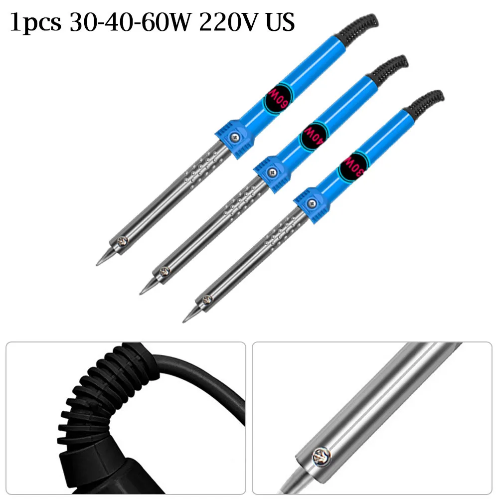 Portable 30/40/60W In Line Electric Soldering Iron 220 Welding Tool Heating Nib Welding Kit Plastic Handle Repair Circuit Boards
Portable 30/40/60W In Line Electric Soldering Iron 220 Welding Tool Heating Nib Welding Kit Plastic Handle Repair Circuit Boards