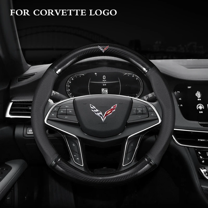 Carbon fiber Leather Car steering wheel cover For Chevrolet Corvette C7 C8 ZR1 C6 Z06 GT1 427 Grand Sport Non-slip breathable
Carbon fiber Leather Car steering wheel cover For Chevrolet Corvette C7 C8 ZR1 C6 Z06 GT1 427 Grand Sport Non-slip breathable