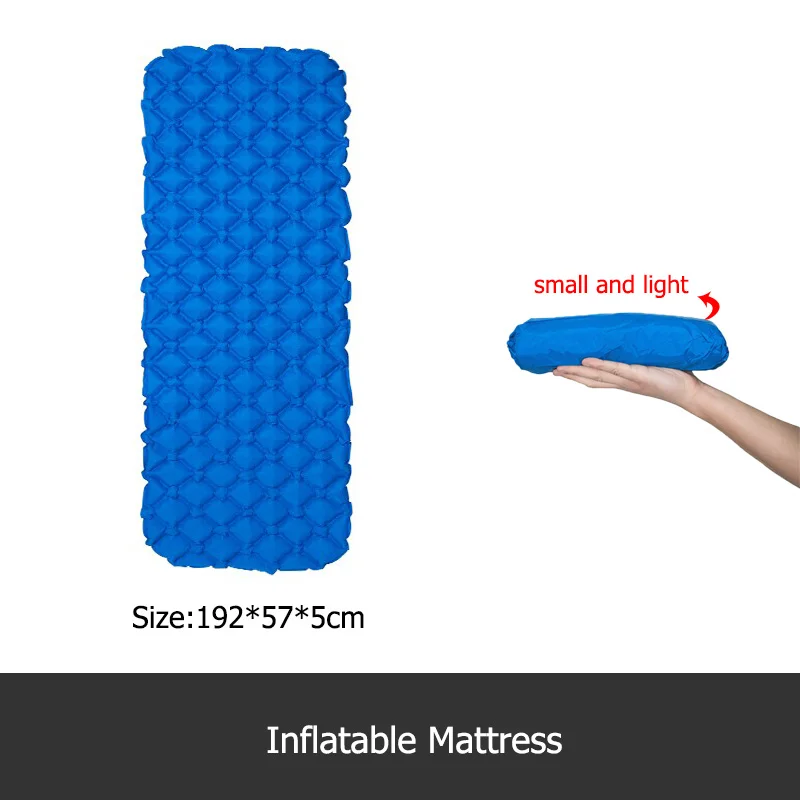 Inflatable Mattress Ultralight Waterproof Compact Air Mat Single Sleeping Pad Travel Folding Bed Portable Hiking Camping Mat
Inflatable Mattress Ultralight Waterproof Compact Air Mat Single Sleeping Pad Travel Folding Bed Portable Hiking Camping Mat