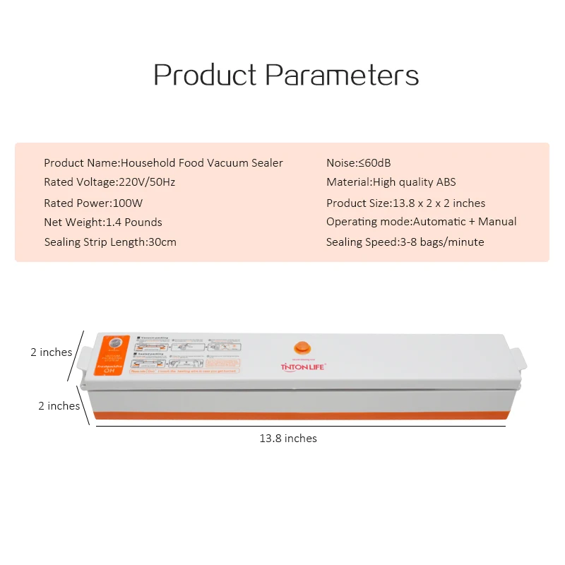 Vacuum Sealer Packaging Machine 220V/110V Household Food Vacuum Sealer Film Sealer Vacuum Packer Including
Vacuum Sealer Packaging Machine 220V/110V Household Food Vacuum Sealer Film Sealer Vacuum Packer Including