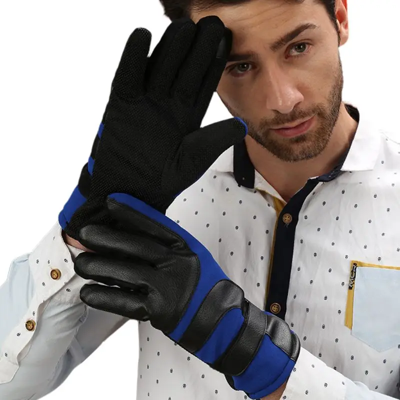 1Pair Men Winter Warm Liner Full Finger Gloves Anti-slip Leather Driving Mittens New 2021
1Pair Men Winter Warm Liner Full Finger Gloves Anti-slip Leather Driving Mittens New 2021