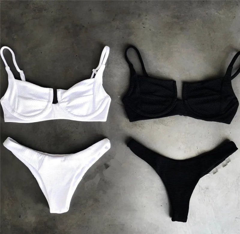 Women's Solid Underwire Padded Bra Beach Bikini 2019 Spaghetti Strap Low Waist Sexy Swimsuit Swimwear Women
Women's Solid Underwire Padded Bra Beach Bikini 2019 Spaghetti Strap Low Waist Sexy Swimsuit Swimwear Women