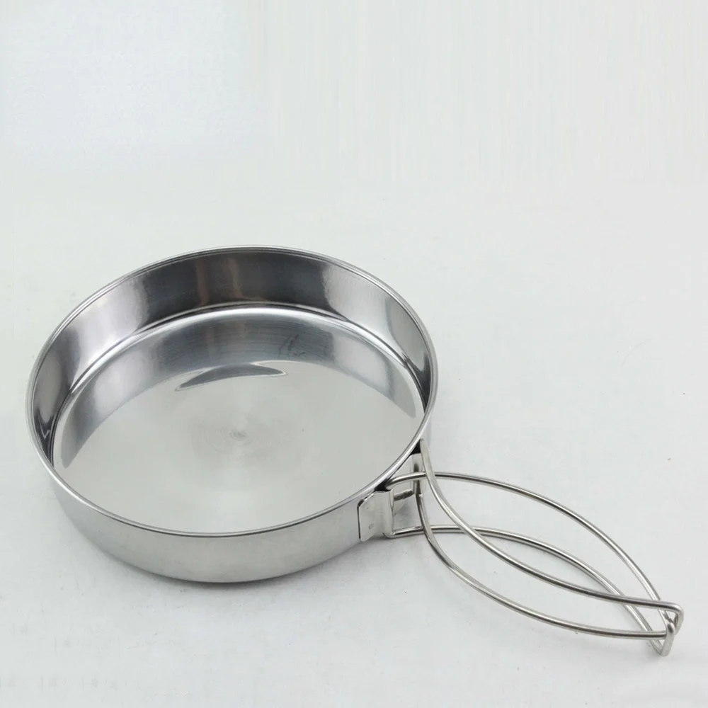 Stainless Steel 4-Piece Camping Pot Portable Outdoor Camping Cookware Set Travel Picnic Cookware Set For 1-2 People
Stainless Steel 4-Piece Camping Pot Portable Outdoor Camping Cookware Set Travel Picnic Cookware Set For 1-2 People