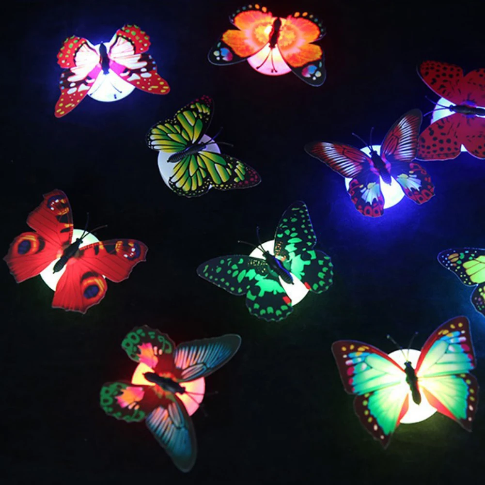 Creative Colorful Butterfly LED Night Light Beautiful Lamp Home Bedroom Decorative Wall For Wedding Party Decoration Random
Creative Colorful Butterfly LED Night Light Beautiful Lamp Home Bedroom Decorative Wall For Wedding Party Decoration Random