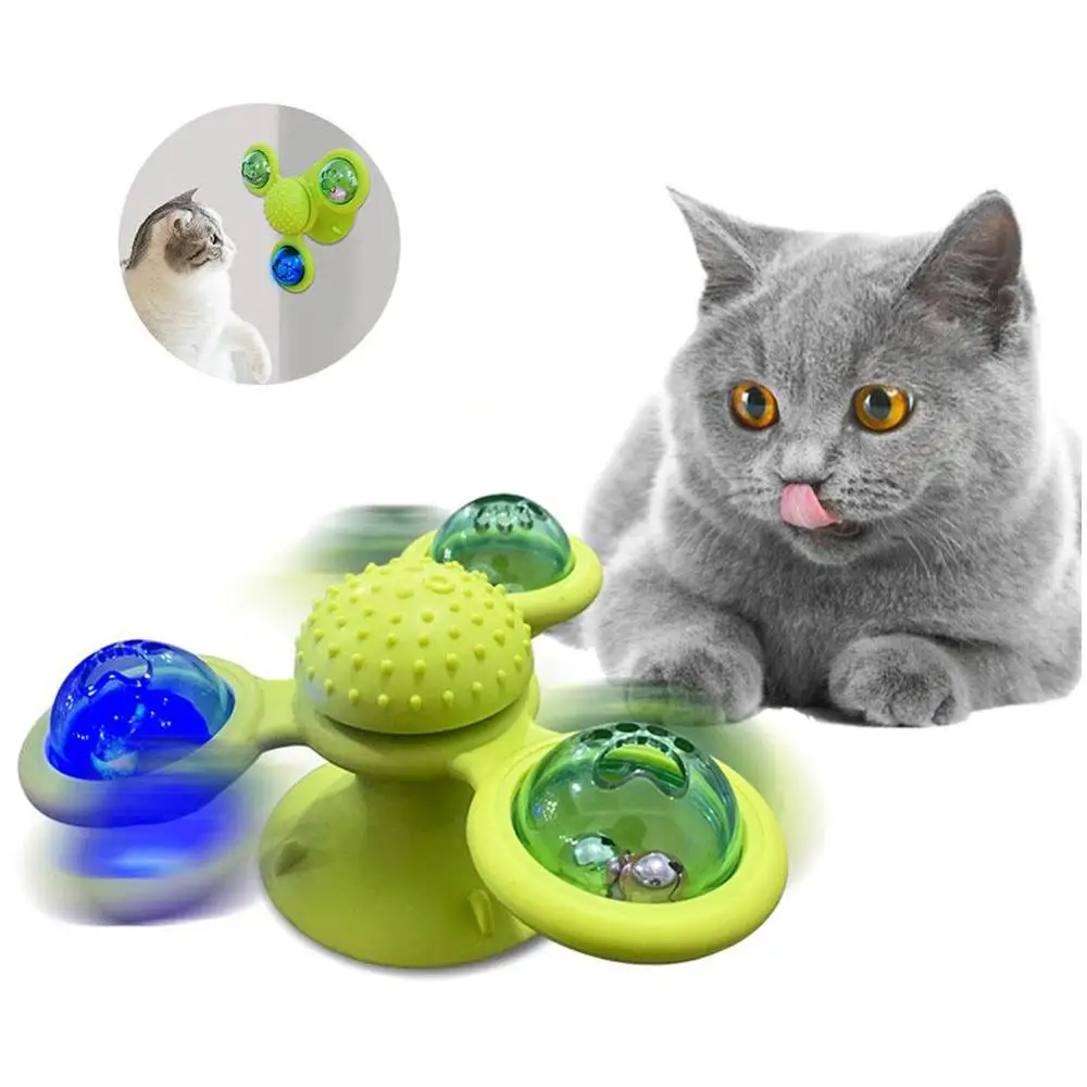 Windmill Cat Toys With Suction Cup Pet Toy Cat Sucker Toy Interactive Cat Turnable Pet
Windmill Cat Toys With Suction Cup Pet Toy Cat Sucker Toy Interactive Cat Turnable Pet