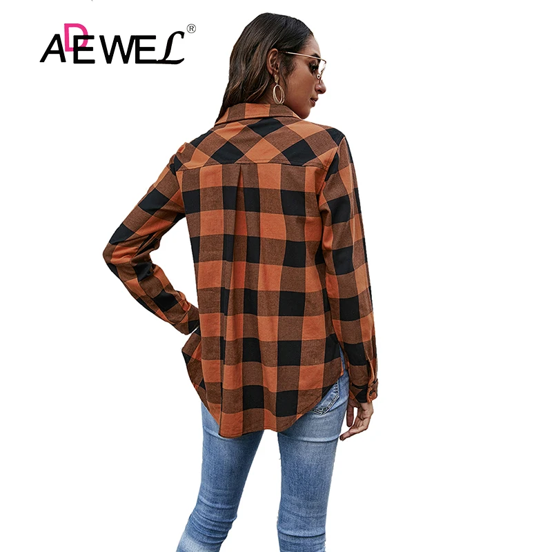 ADEWEL Harajuku European And American Women's Plaid Shirt Women Autumn And Winter Long Sleeved Casual Shirt Blouse Clothing XL
ADEWEL Harajuku European And American Women's Plaid Shirt Women Autumn And Winter Long Sleeved Casual Shirt Blouse Clothing XL