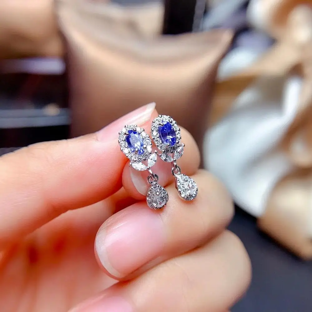 New Coming 100% Natural And real Tanzanite Earrig 925 sterling silver Earring Natural Tanzanite earring
New Coming 100% Natural And real Tanzanite Earrig 925 sterling silver Earring Natural Tanzanite earring