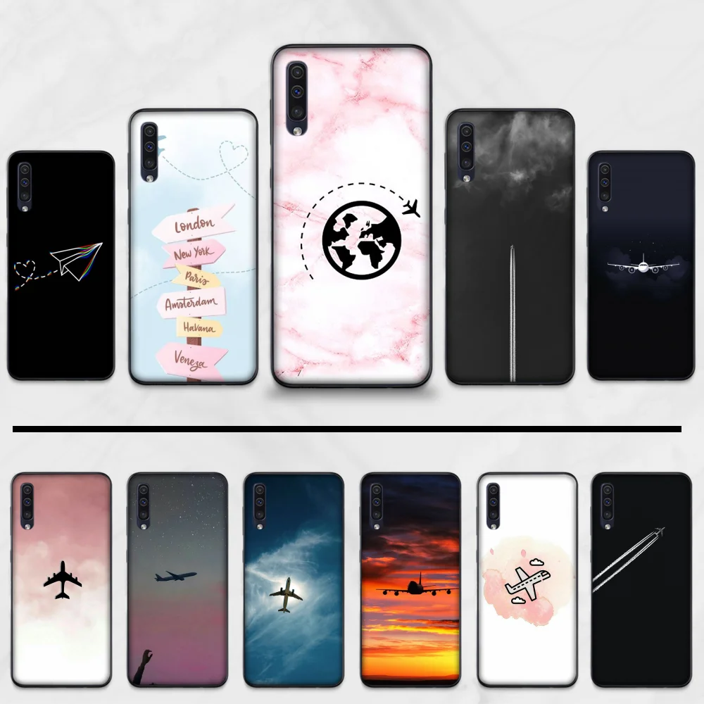 Силиконовый черный чехол для Samsung Galaxy A 3 6 7 8 10 20 30 40 50 70 71 10S 20S 30S 50S PLUS|Бамперы| |