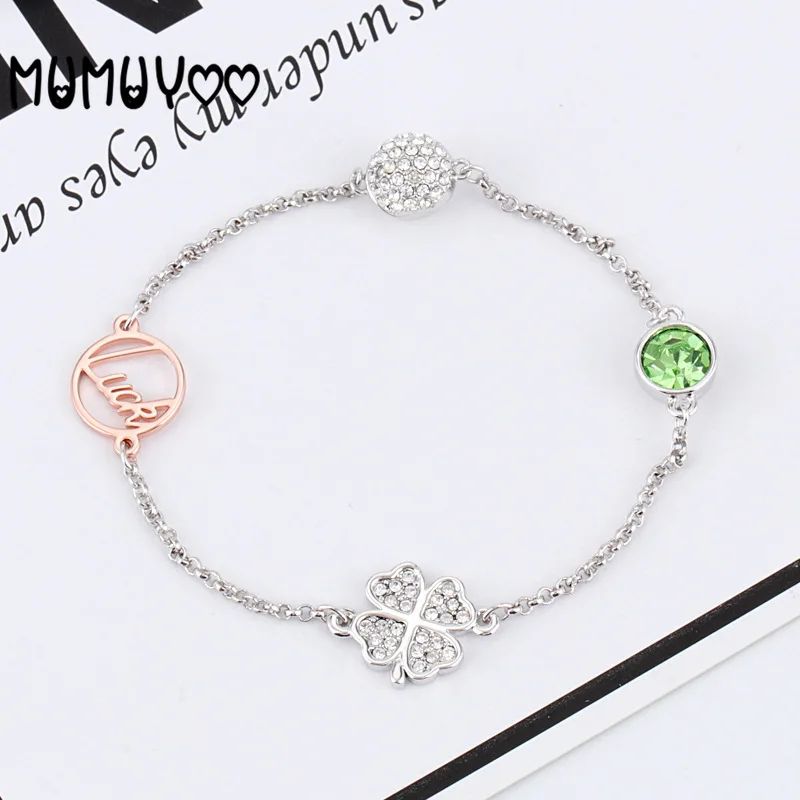 SWA Fashion Jewelry High Quality Treasure Charm Simple and Charming Clover Magnetic Bracelet Romantic For Women's Gift
SWA Fashion Jewelry High Quality Treasure Charm Simple and Charming Clover Magnetic Bracelet Romantic For Women's Gift