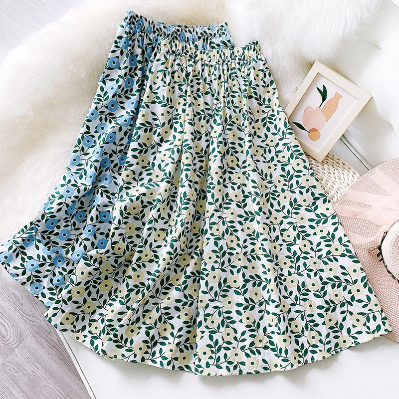 Wasteheart Spring New Blue Women Skirt High Waist A-Line Long Skirt Mid-Calf Ruffles Sexy Skirt Casual Pleated Skirts Cotton
Wasteheart Spring New Blue Women Skirt High Waist A-Line Long Skirt Mid-Calf Ruffles Sexy Skirt Casual Pleated Skirts Cotton