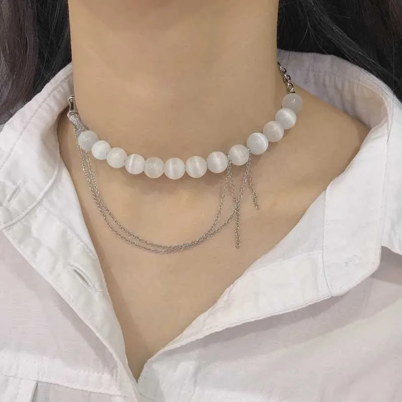 

Delicate Elegant Geometry Clavicle Necklace Inlay Shine Small Zircon Luxury Pearl Jewelry For Women Wedding Engagement Party Gif