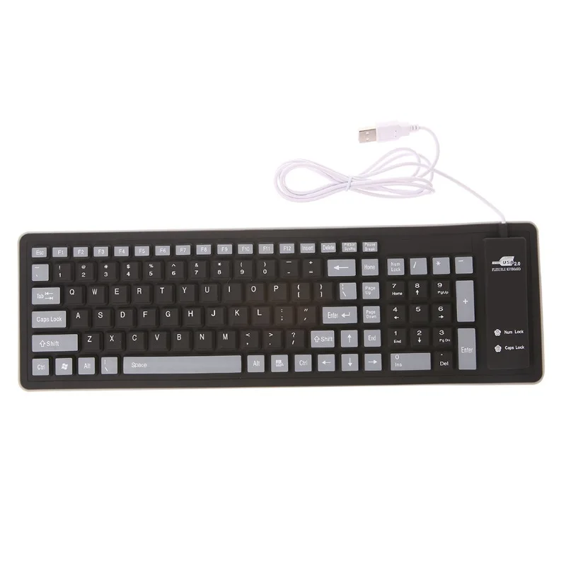 103-key New Foldable Silicone USB Wired Silicone Soft and Waterproof Roll-up Silicone Game Console Keyboard Suitable for Laptops
103-key New Foldable Silicone USB Wired Silicone Soft and Waterproof Roll-up Silicone Game Console Keyboard Suitable for Laptops