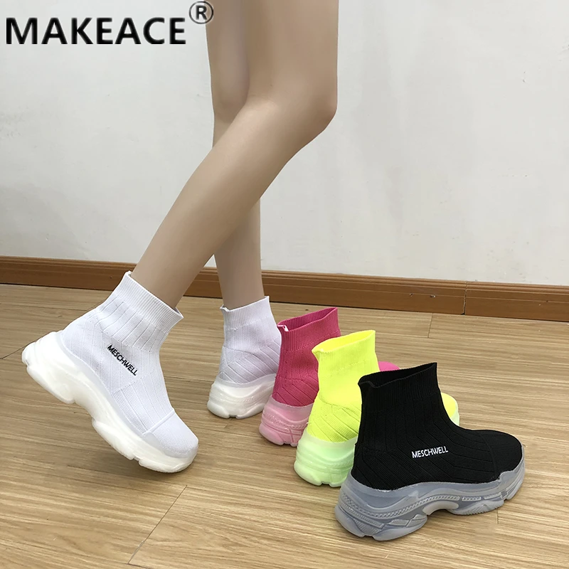 Women's Shoes Sneakers for Summer 2021 Breathable Web Red Knit Elastic Ankle Boots Fall Socks Boots Fashion Dad Shoes
Women's Shoes Sneakers for Summer 2021 Breathable Web Red Knit Elastic Ankle Boots Fall Socks Boots Fashion Dad Shoes