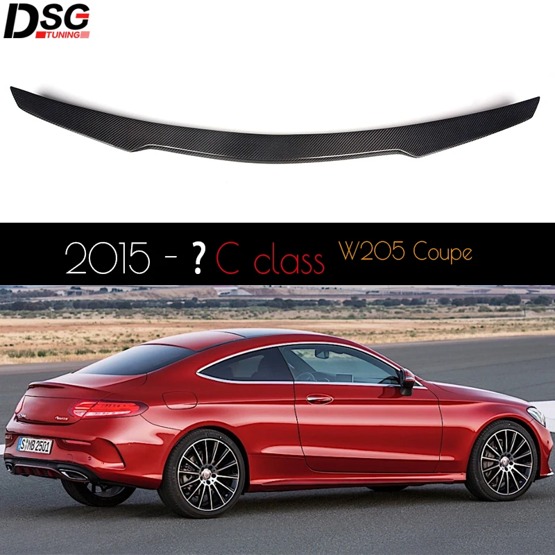 3*3 3K Twill Carbon Fiber Rear Trunk Spoiler for C Class 2-Door Coupe (C205: 2015 - 2022) Gloss Finish UV-Cut
3*3 3K Twill Carbon Fiber Rear Trunk Spoiler for C Class 2-Door Coupe (C205: 2015 - 2022) Gloss Finish UV-Cut