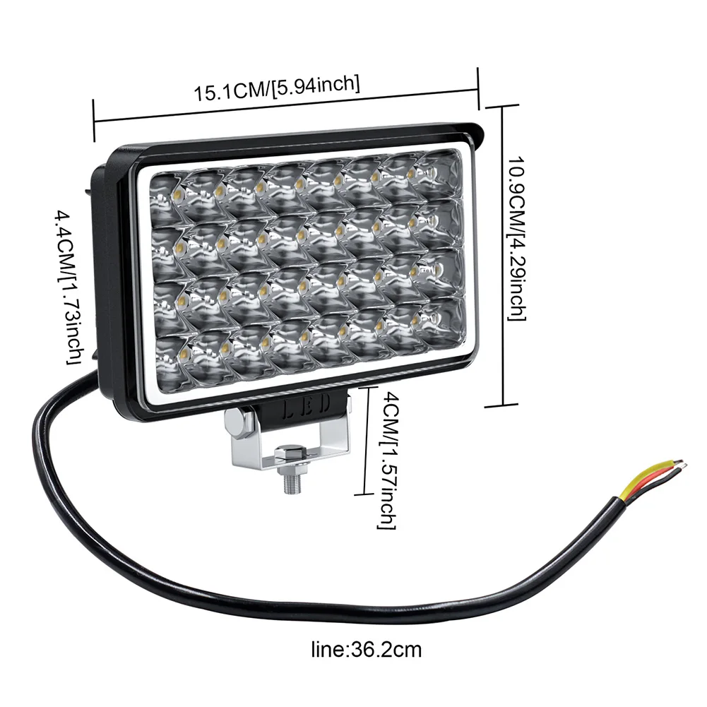 4-inch 32W Work Lights led bar LED lightbar DC12-80V 6500K Flood LED Light Bar Waterproof LED Pods for Offroad Truck ATV SUV
4-inch 32W Work Lights led bar LED lightbar DC12-80V 6500K Flood LED Light Bar Waterproof LED Pods for Offroad Truck ATV SUV