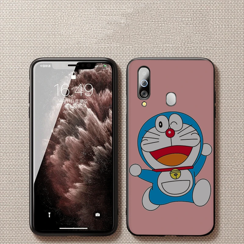 Силиконовый чехол для телефона samsung Galaxy S6 S7 S8 S9 S10 Edge Plus Note 8 9 10 милый Doraemon |