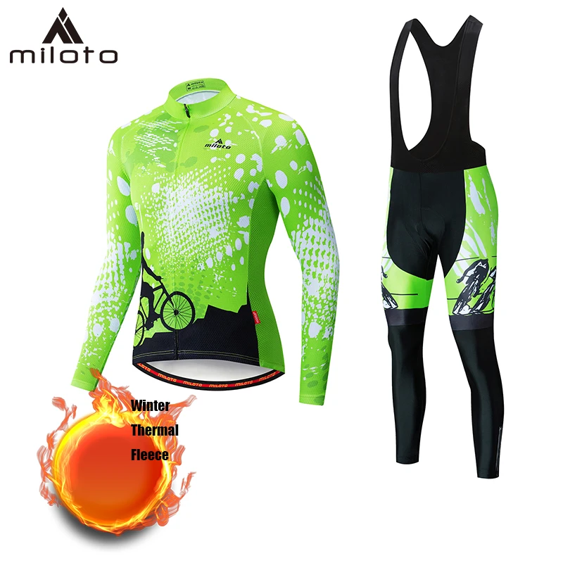 MILOTO Winter Thermal Fleece Men Cycling Jersey Set Racing Bike Cycling Suit Mountian Bicycle Cycling Clothing Ropa Ciclismo
MILOTO Winter Thermal Fleece Men Cycling Jersey Set Racing Bike Cycling Suit Mountian Bicycle Cycling Clothing Ropa Ciclismo