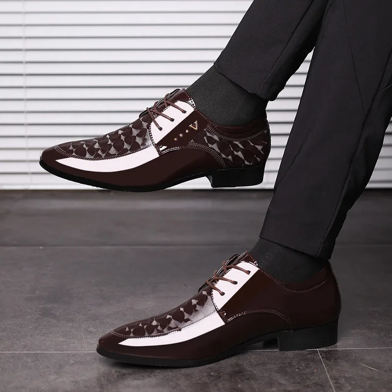 Men Formal Shoes 2020 Fashion Patent Leather Dress Shoes Men Spring & Autumn Brand Business Office Wedding Footwear Men's Shoes
Men Formal Shoes 2020 Fashion Patent Leather Dress Shoes Men Spring & Autumn Brand Business Office Wedding Footwear Men's Shoes