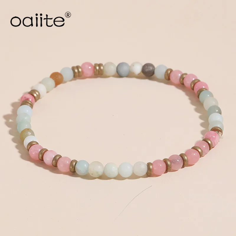 OAIITE 4mm Natural Stone Strand Beads Bracelets Healing Pink Quartz Aventurine Agates Rose Crystal Charms Seed Beads Bracelet
OAIITE 4mm Natural Stone Strand Beads Bracelets Healing Pink Quartz Aventurine Agates Rose Crystal Charms Seed Beads Bracelet