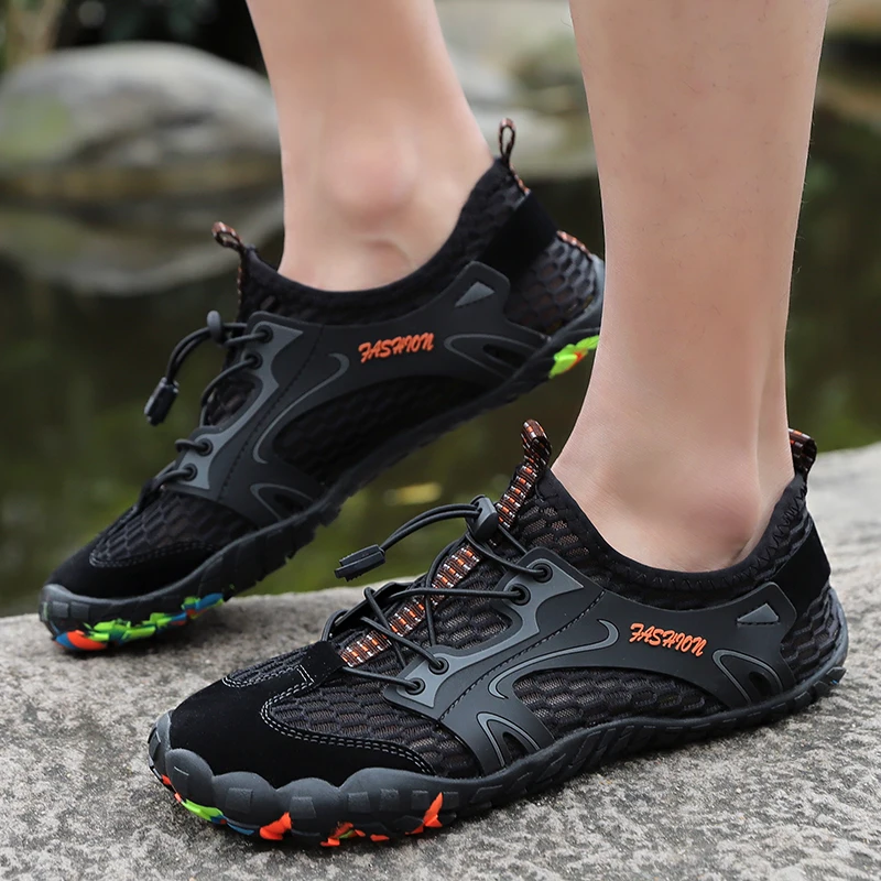 Men's Mesh Climbing Shoes Summer Breathable Mesh Casual Slip-On Shoes Outdoor Wear-Resistant Non-Slip Vacation Hiking Shoes 
Men's Mesh Climbing Shoes Summer Breathable Mesh Casual Slip-On Shoes Outdoor Wear-Resistant Non-Slip Vacation Hiking Shoes