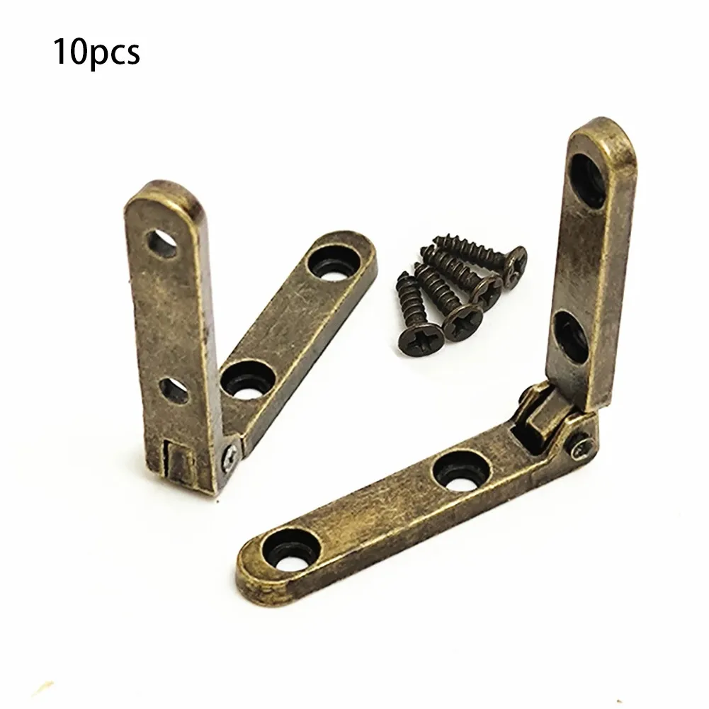 10Pcs Right Angle Hinges Zinc Alloy Spring Support Small Hinge For Cabinet Wooden Box Cosmetic Box With 40Pcs Screws
10Pcs Right Angle Hinges Zinc Alloy Spring Support Small Hinge For Cabinet Wooden Box Cosmetic Box With 40Pcs Screws
