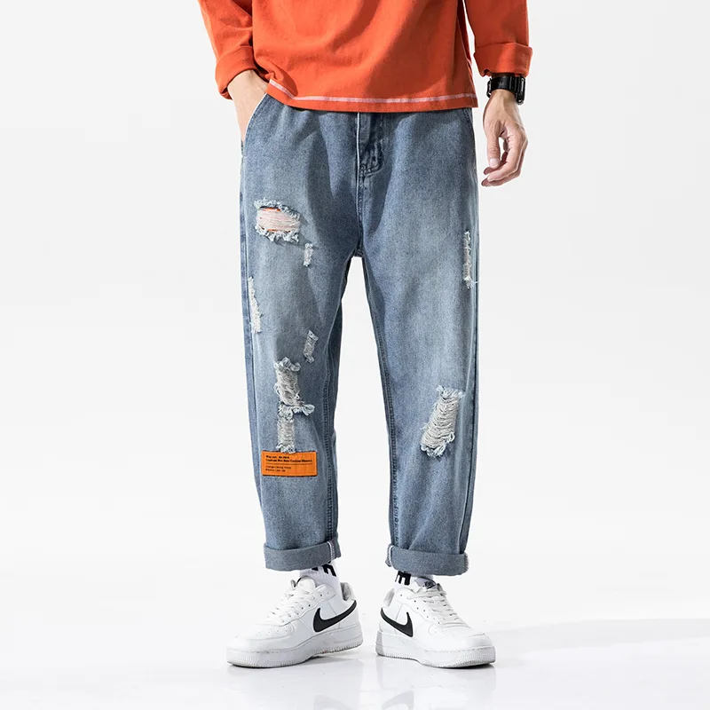 2020 New Ripped Jeans for Men Vintage Hiphop Streetwear Jeans Distressed Medium Moustache Effect Casual Denim Pants Plus Size
2020 New Ripped Jeans for Men Vintage Hiphop Streetwear Jeans Distressed Medium Moustache Effect Casual Denim Pants Plus Size