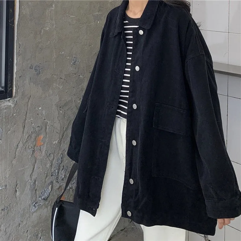 Basic Jackets Women Vintage Button Fly Coats Womens Chic Ins BF Casual Jacket Ladies Cool Stylish New Fashion High Quality Retro
Basic Jackets Women Vintage Button Fly Coats Womens Chic Ins BF Casual Jacket Ladies Cool Stylish New Fashion High Quality Retro