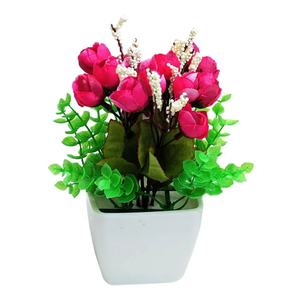 Simulation Potted Plants Realistic Non-fading Faux Silk Flower Decorative Artificial Flower for Living Room
Simulation Potted Plants Realistic Non-fading Faux Silk Flower Decorative Artificial Flower for Living Room