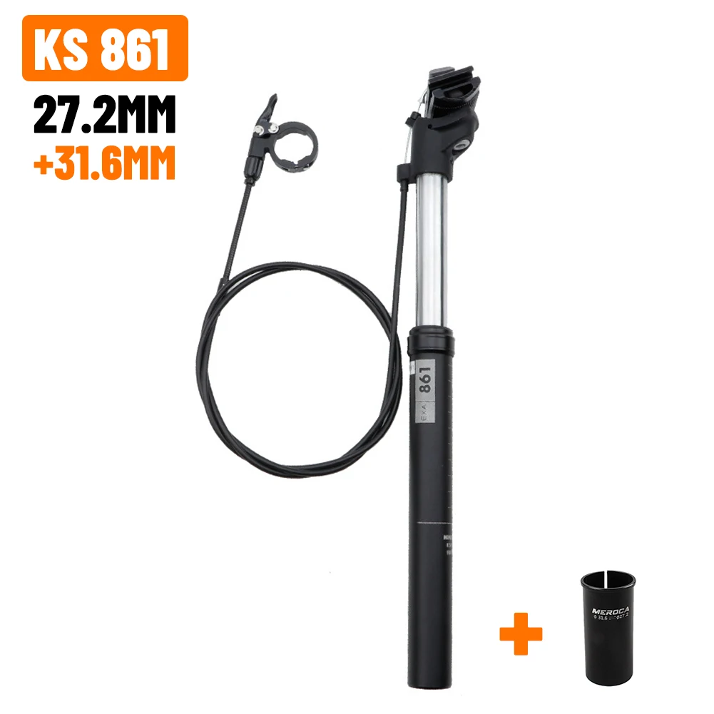 Mountain Bike Dropper Seatpost 27.2 / 30.4 / 31.6mm 100mm Bicycle Lift Seatpost Bicycle Seat Post