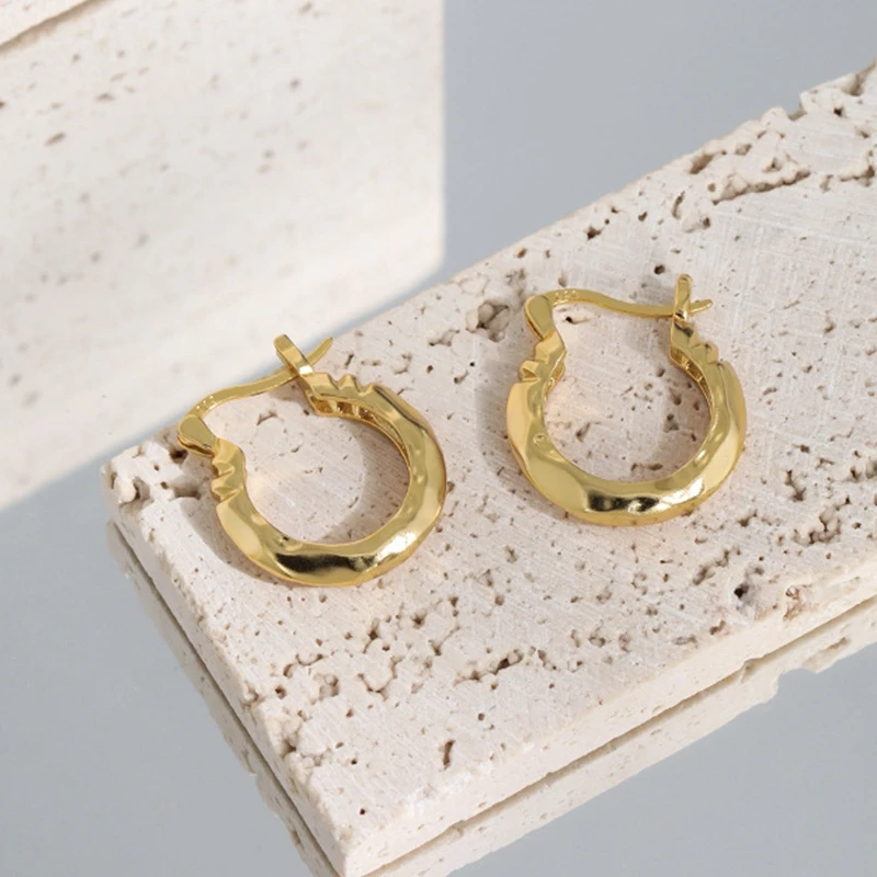 Silvology 925 Sterling Silver Irregular Texture Hoop Earrings for Women Chic Quality Earrings Ladies Aesthetics Fashion Jewelry
Silvology 925 Sterling Silver Irregular Texture Hoop Earrings for Women Chic Quality Earrings Ladies Aesthetics Fashion Jewelry