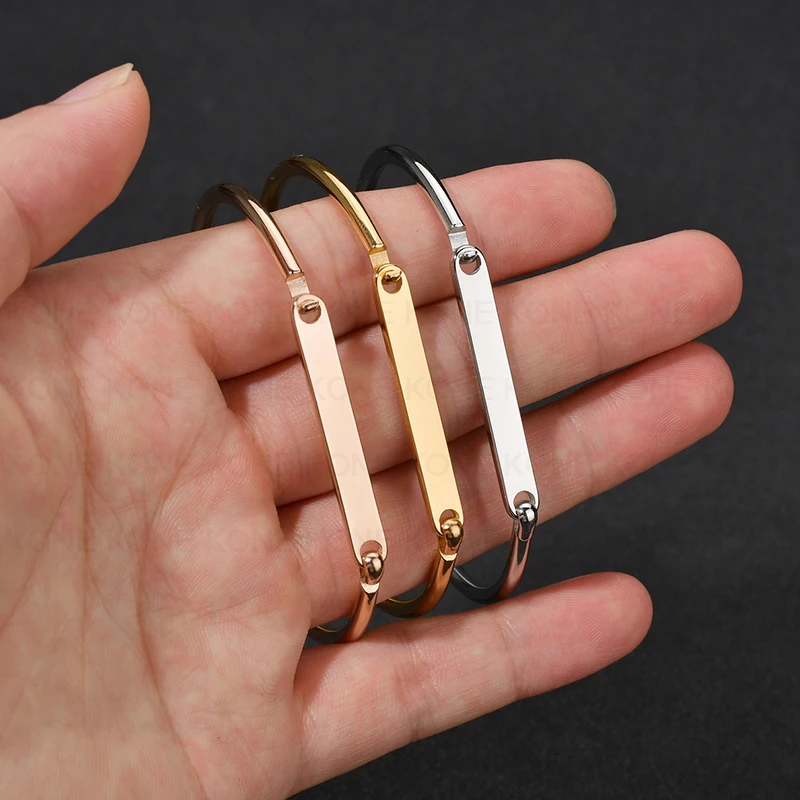 UZone Custom Name Date Bracelet 3 Color Stainless Steel Personalized Engraved Cuff Bangles For Women Kids Birthday Gift Pulsera
UZone Custom Name Date Bracelet 3 Color Stainless Steel Personalized Engraved Cuff Bangles For Women Kids Birthday Gift Pulsera
