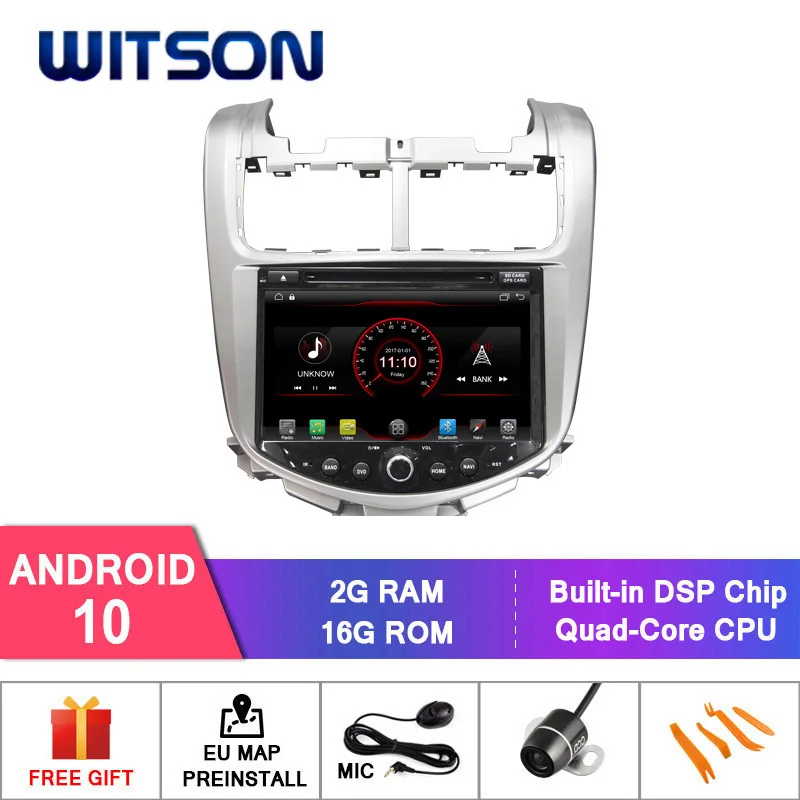 WITSON Android 10 автомобильный dvd-плеер для CHEVROLET AVEO 2014-2016 встроенный DAB + функциональная