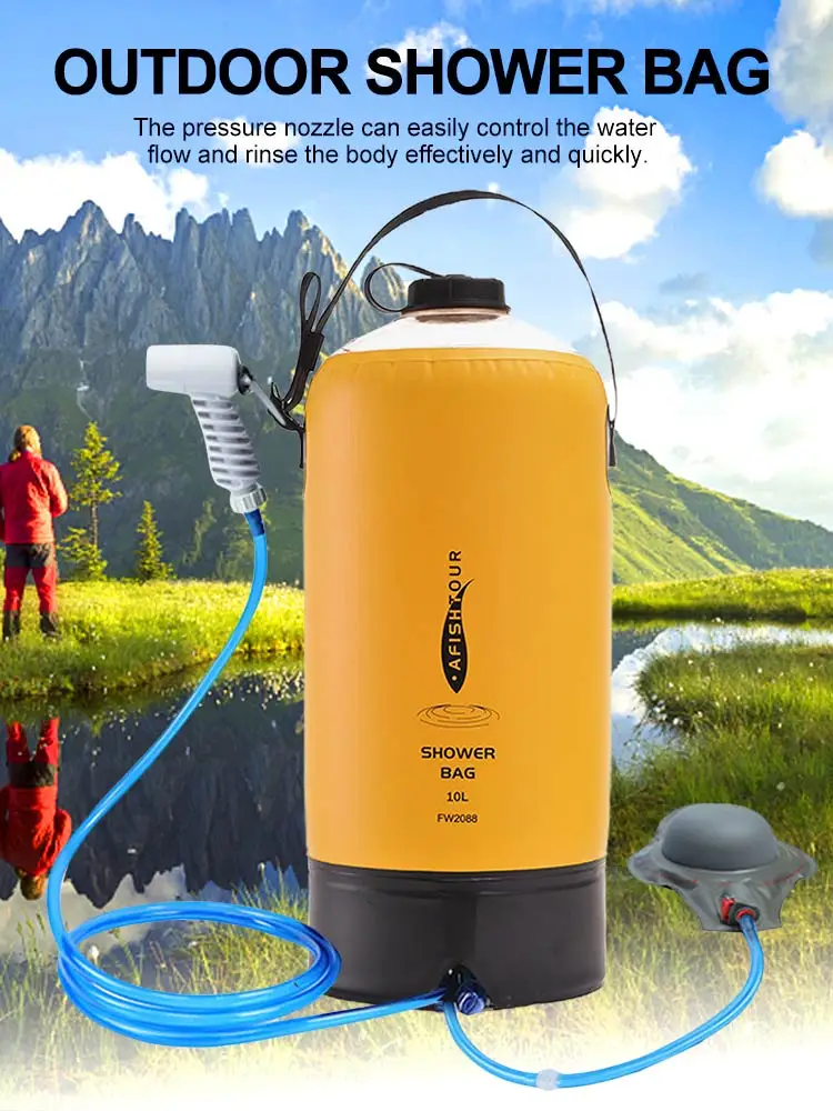 Water Bags 10L Outdoor Camping Hiking Shower Bag Heating Camping Shower Climbing Hydration Bag Hose Switchable Shower Head
Water Bags 10L Outdoor Camping Hiking Shower Bag Heating Camping Shower Climbing Hydration Bag Hose Switchable Shower Head