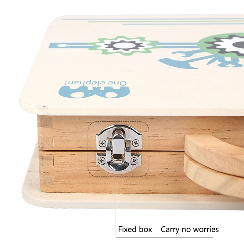 Kids Disassembly Tool Box Toy Wooden Baby Wood Repair Set Children Educational Puzzle Toy Beech Simulation Tool Box
Kids Disassembly Tool Box Toy Wooden Baby Wood Repair Set Children Educational Puzzle Toy Beech Simulation Tool Box