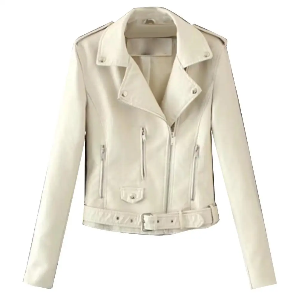 Coat Women Jacket Lady Leather Long Sleeve Lapel Zipper Button Pocket Motorcycle Jacket Short Coat Women's Clothing femme veste
Coat Women Jacket Lady Leather Long Sleeve Lapel Zipper Button Pocket Motorcycle Jacket Short Coat Women's Clothing femme veste