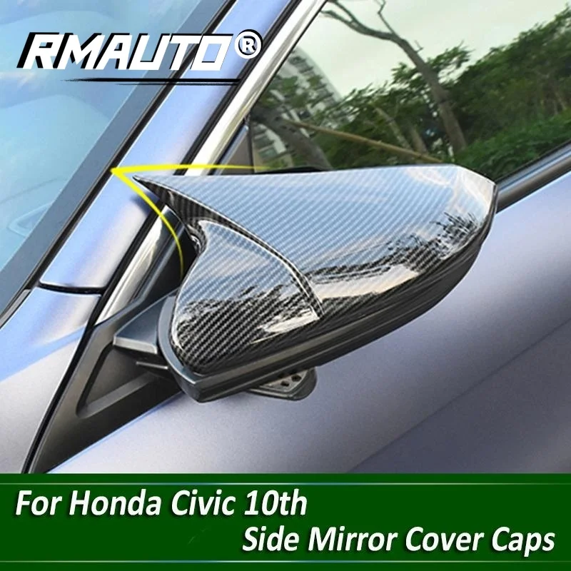 2Pcs Carbon Fiber Car Mirror Cover Caps Trim Horn Shape Side Mirror Rearview Mirror Cover Cap Wing For Honda Civic 2016-2020
2Pcs Carbon Fiber Car Mirror Cover Caps Trim Horn Shape Side Mirror Rearview Mirror Cover Cap Wing For Honda Civic 2016-2020