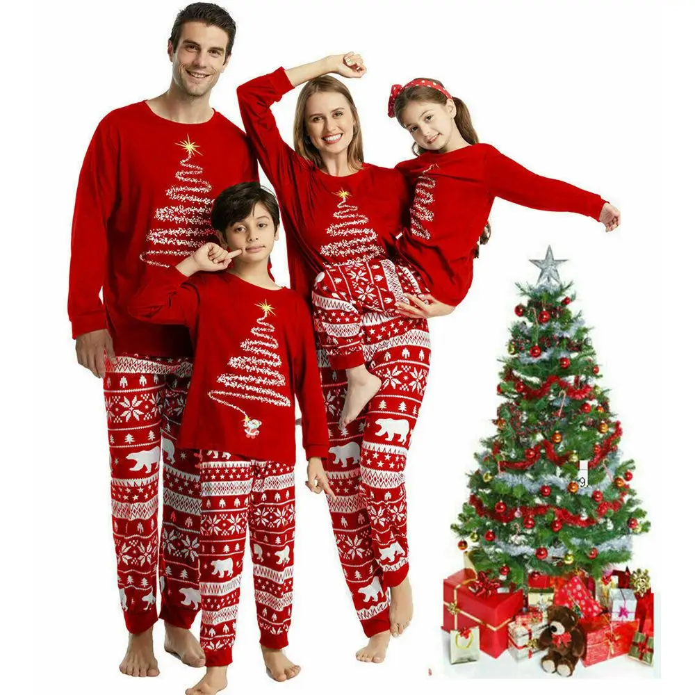 Red Xmas Matching Family Outfits Gifts Pet Supplies Sleepwear Holiday PJs Nightwear Christmas Pajamas Set
Red Xmas Matching Family Outfits Gifts Pet Supplies Sleepwear Holiday PJs Nightwear Christmas Pajamas Set