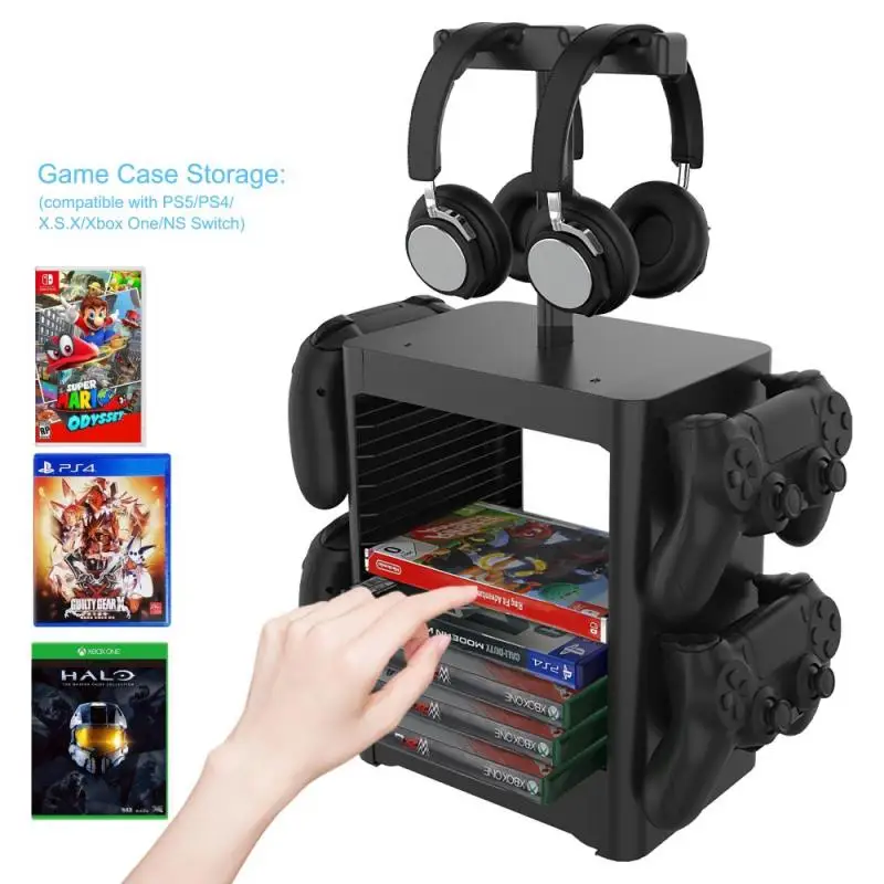 Multifunctional Game Holder For Game Accessories For PS5 Switch Storage Rack Switch Accessory Storage Rack Professional Headset
Multifunctional Game Holder For Game Accessories For PS5 Switch Storage Rack Switch Accessory Storage Rack Professional Headset