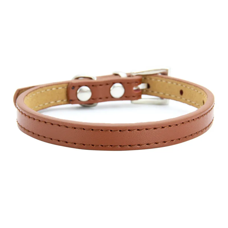 New Adjustable Basic Pet Collar for Puppy Kitten Cats with Metal Buckle Soft Leather Dog Collar for Small Medium Large Dogs
New Adjustable Basic Pet Collar for Puppy Kitten Cats with Metal Buckle Soft Leather Dog Collar for Small Medium Large Dogs