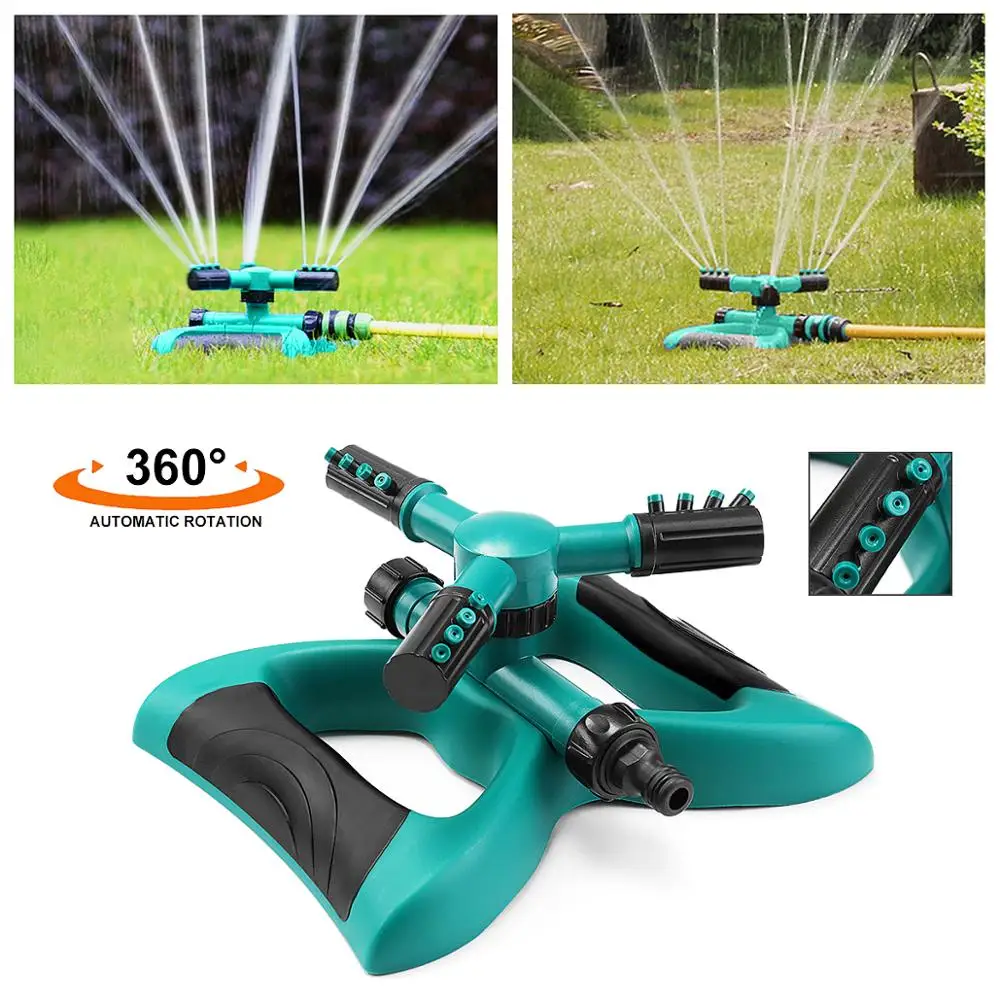 360° Automatic Rotating Sprinkler Adjustable Nozzle Trident Sprinkler Head Garden Plant Lawn Garden Agriculture Watering
360° Automatic Rotating Sprinkler Adjustable Nozzle Trident Sprinkler Head Garden Plant Lawn Garden Agriculture Watering