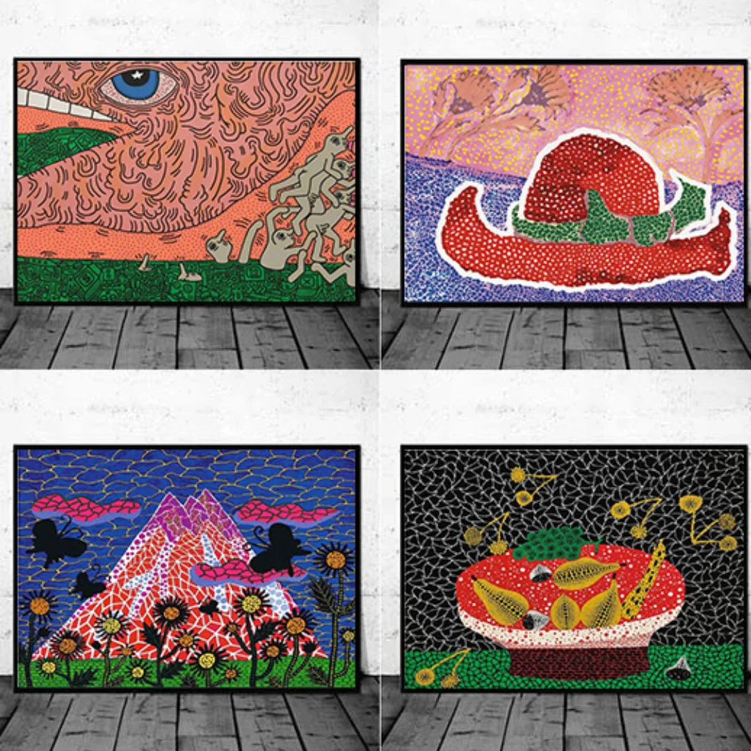 Yayoi Kusama Purple Pumpkin Canvas Painting Art Nordic Posters and Prints Wall Pictures for Living Room Decoration Frameless
Yayoi Kusama Purple Pumpkin Canvas Painting Art Nordic Posters and Prints Wall Pictures for Living Room Decoration Frameless