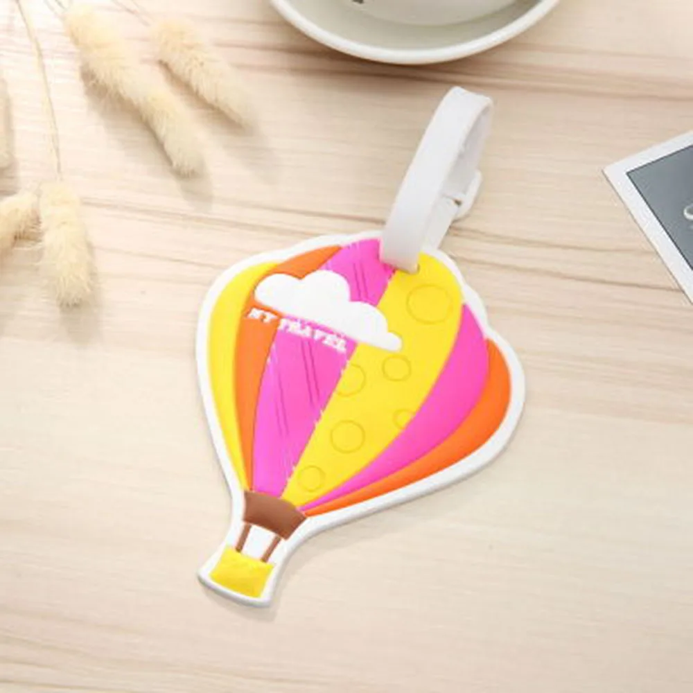 Creative Cartoon Hot Air Balloon Glue Baggage Tag Silicone Tag Custom PVC Soft Rubber Suitcase Name ID Address Tags
Creative Cartoon Hot Air Balloon Glue Baggage Tag Silicone Tag Custom PVC Soft Rubber Suitcase Name ID Address Tags