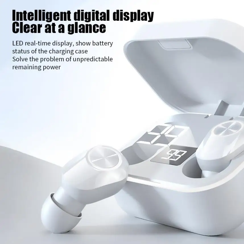M8 TWS Bluetooth Earphones Wireless Headphone Digital Display Touch Headsets Sports Waterproof Earbuds Headsets With Mic
M8 TWS Bluetooth Earphones Wireless Headphone Digital Display Touch Headsets Sports Waterproof Earbuds Headsets With Mic