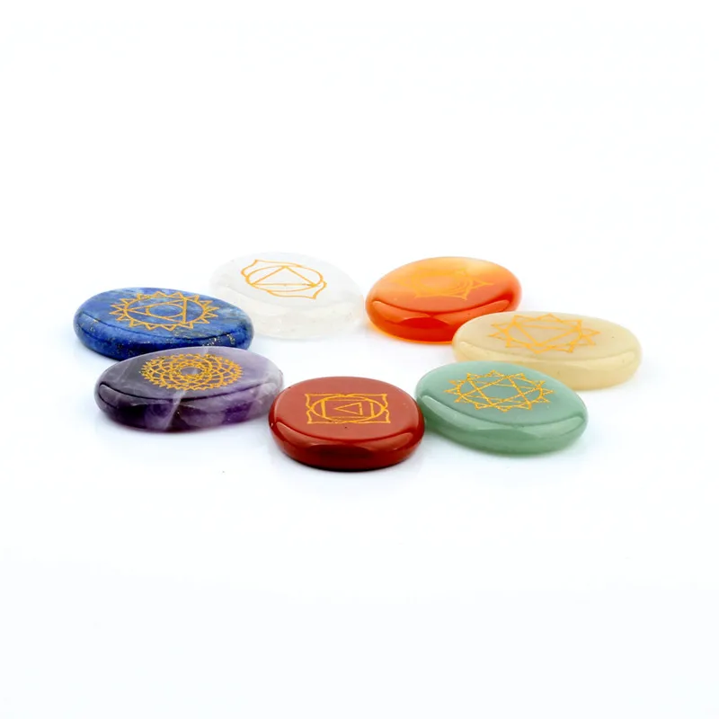 Assorted 7 pcs/Set Chakra Natural Crystal Amethyst Engraved stone Beads Palm stones Round Oval Pocket Reiki Rose Quartz Healing
Assorted 7 pcs/Set Chakra Natural Crystal Amethyst Engraved stone Beads Palm stones Round Oval Pocket Reiki Rose Quartz Healing
