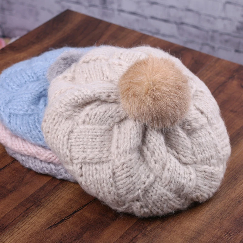 Hat Beanie Cap Berets Cute Fashion Winter Knitting Rabbit Fur Velvet Knitted Women Free Size 
Hat Beanie Cap Berets Cute Fashion Winter Knitting Rabbit Fur Velvet Knitted Women Free Size
