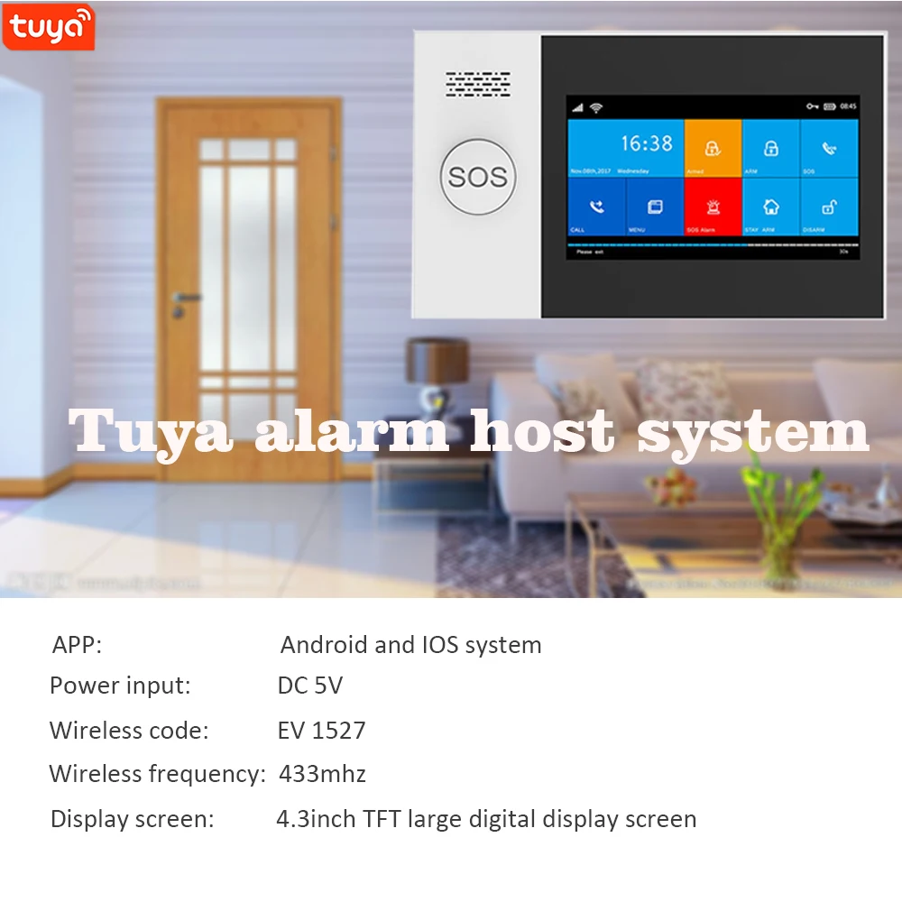 Система охранной сигнализации YS PG107 Tuya умный комплект с приложением Smartlife