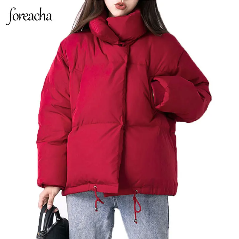 foreacha stand up collar zipper down jacket female 2021 red slim short jacket white duck down thickened women winter coat
foreacha stand up collar zipper down jacket female 2021 red slim short jacket white duck down thickened women winter coat