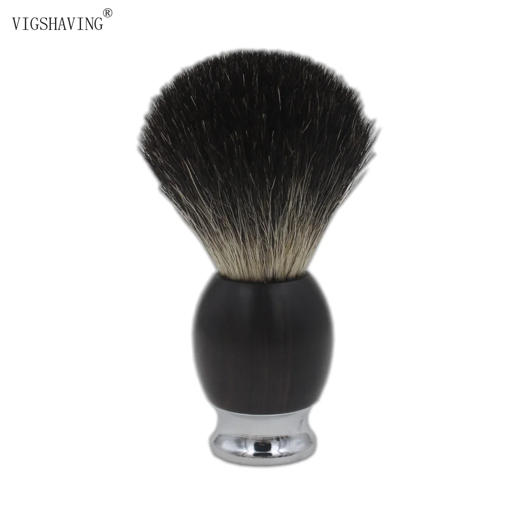 Metal handle and Wood Black Pure Badger Hair Men Shave Brush
Metal handle and Wood Black Pure Badger Hair Men Shave Brush