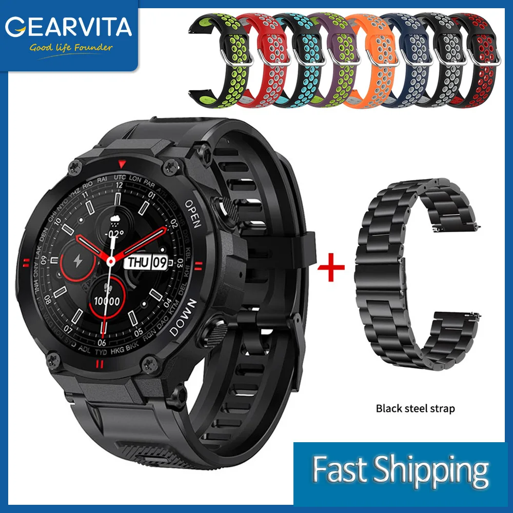 Gearvita K22 Smart Watch Men Sport Fitness BT Call Music Control Heart Rate Alarm Clock Smartwatch For Huawei GT2 Pro
Gearvita K22 Smart Watch Men Sport Fitness BT Call Music Control Heart Rate Alarm Clock Smartwatch For Huawei GT2 Pro